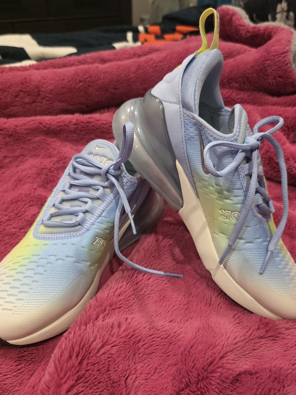 Nike Air Max 270 React Women's Pastel Blue/Yellow Sneakers